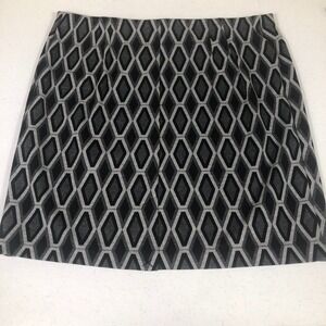 Worthington Pencil Skirt Womens XL Black Diamond Print Career Office‎ Whimsigoth